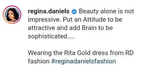 Beauty Alone Is Not Impressive Regina Daniels (2)