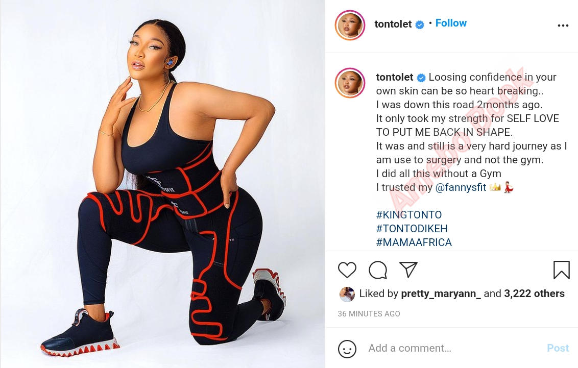 Tonto Dikeh Lost Confidence In Own Skin (2)Amebo Book