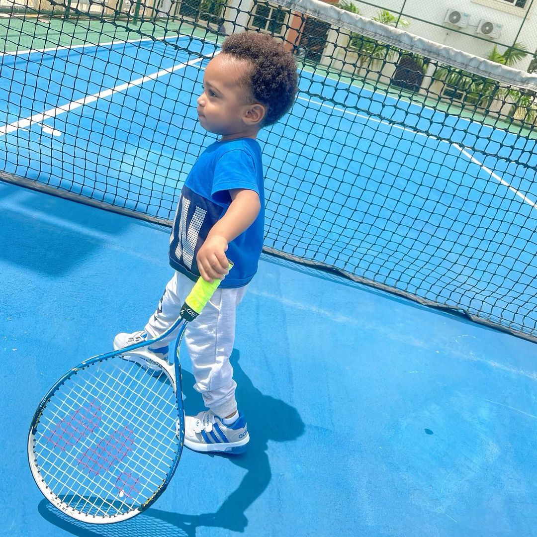 Regina Daniels Son Incoming tennis champion (2)