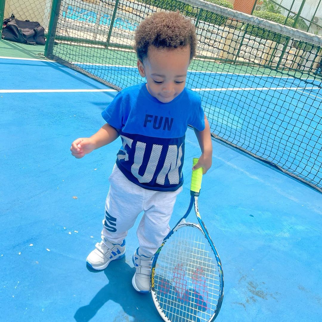 Regina Daniels Son Incoming tennis champion (4)