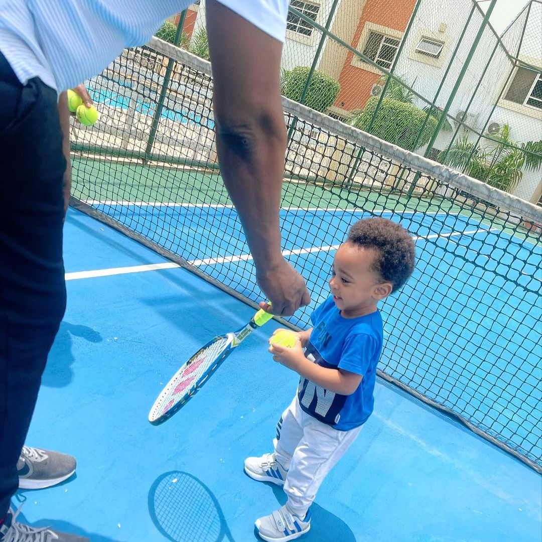 Regina Daniels Son Incoming tennis champion (3)