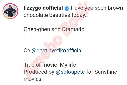 LizzyGold Onuwaje Nollywood Movie My Life