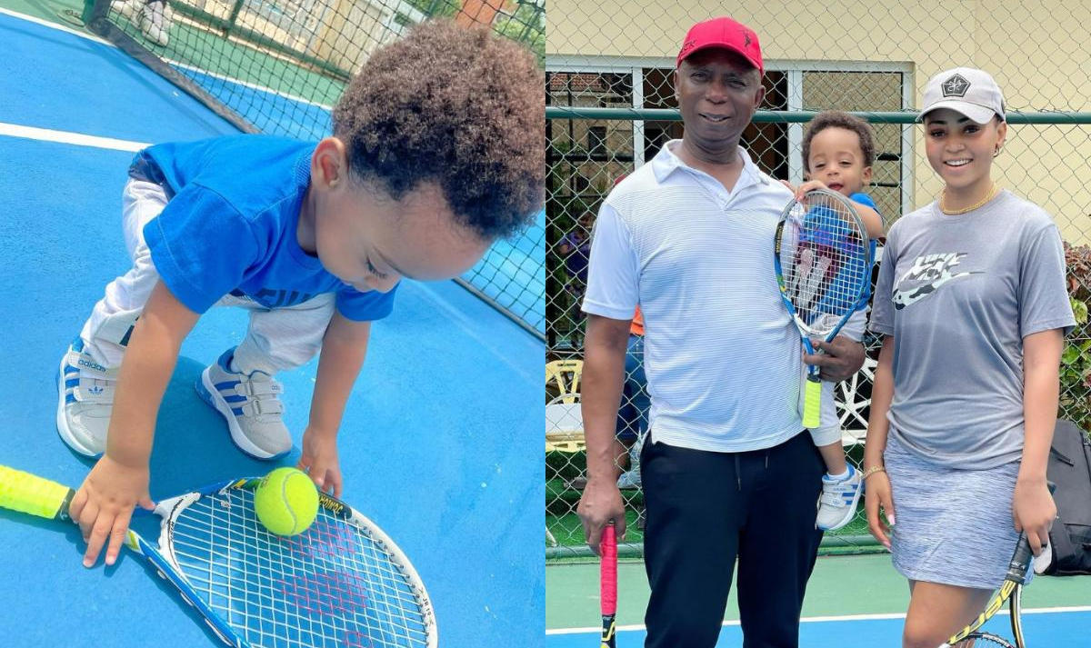 Regina Daniels Son Incoming tennis champion