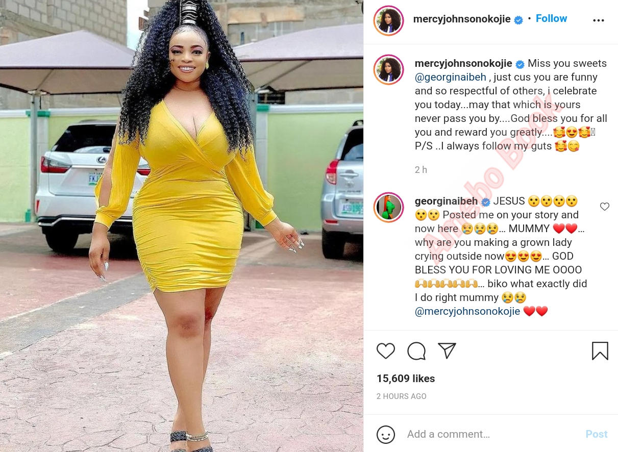 Mercy Johnson Celebrates Georgina Ibeh (3)Amebo Book