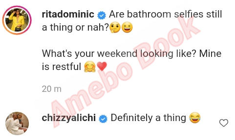 Rita Dominic Bathroom Selfies (2) Amebo Book