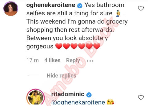 Rita Dominic Bathroom Selfies (3) Amebo Book