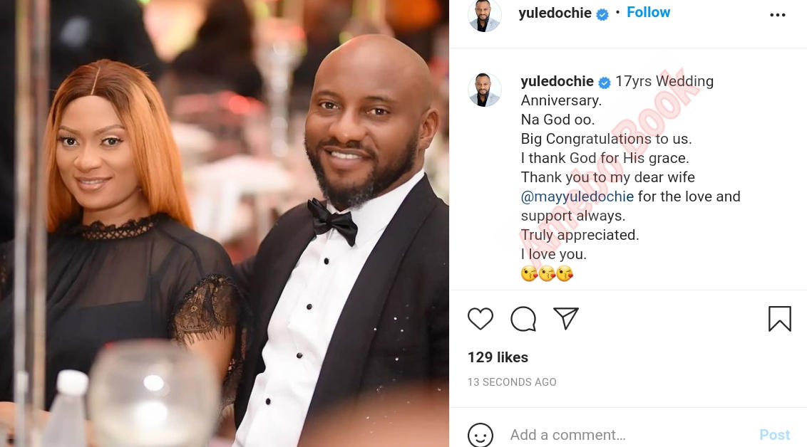 Yul Edochie 17th Wedding Anniversary (2)Amebo Book