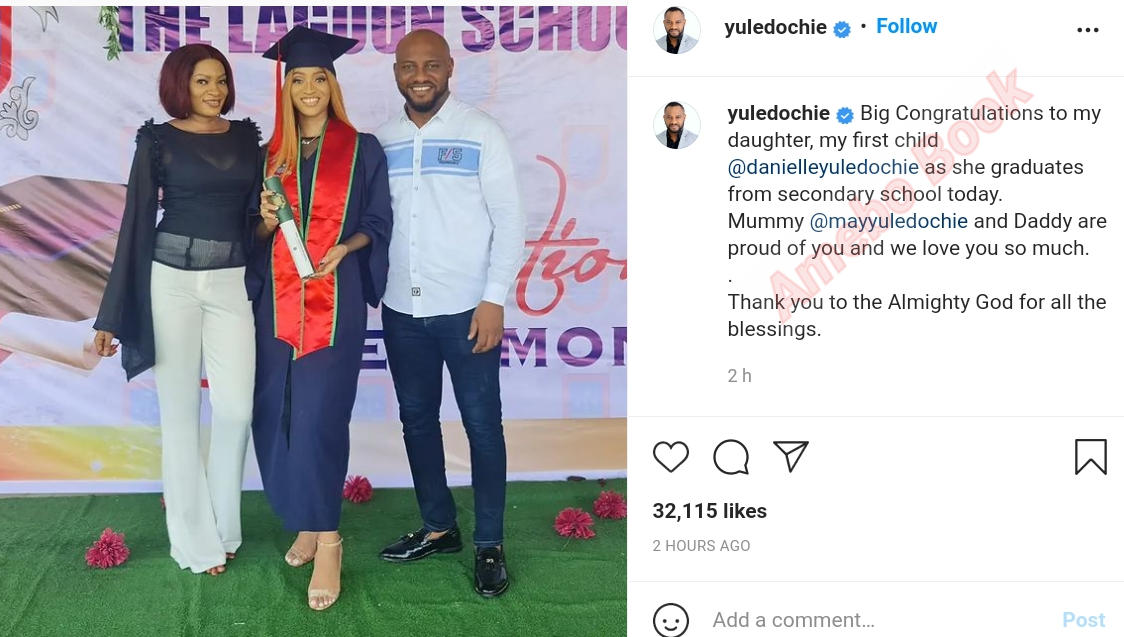 Yul Edochie Daughter Graduates Secondary School (2)