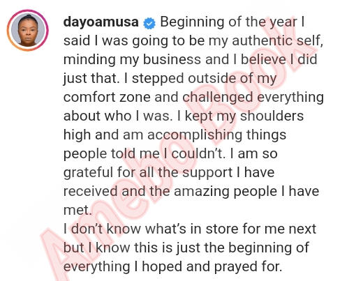 Beginning Of Everything Dayo Amusa Hoped And Prayed For (2)