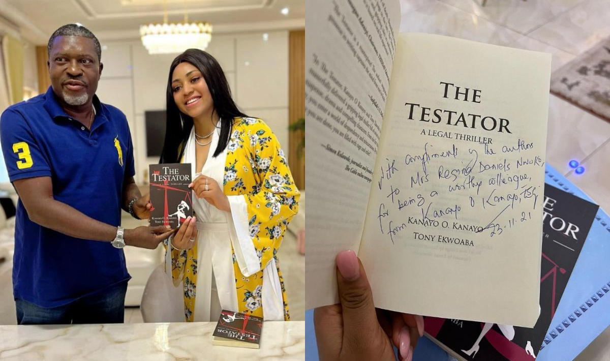 Regina Daniels Receives Kanayo O. Kanayo Autograph Book - Amebo Book