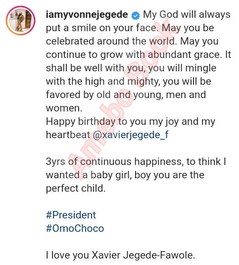 Yvonne Jegede Son 3rd Birthday (2)Amebo Book