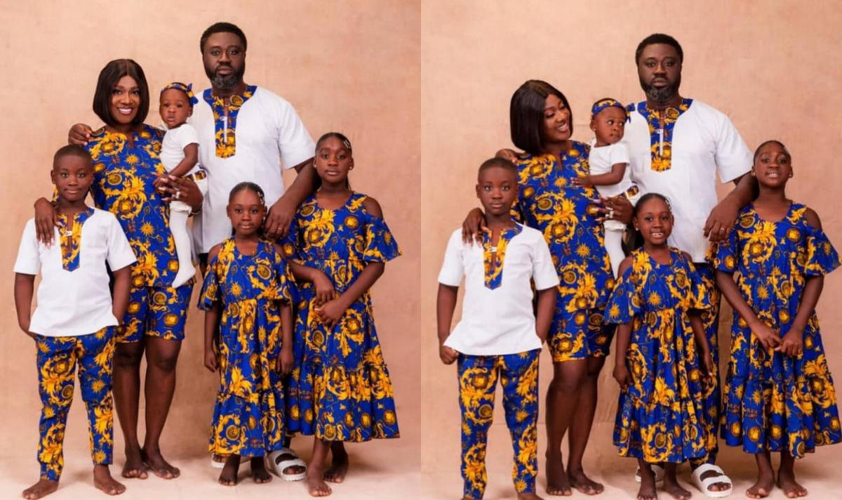 Mercy Johnson Okojie New Month Family Matching Outfits