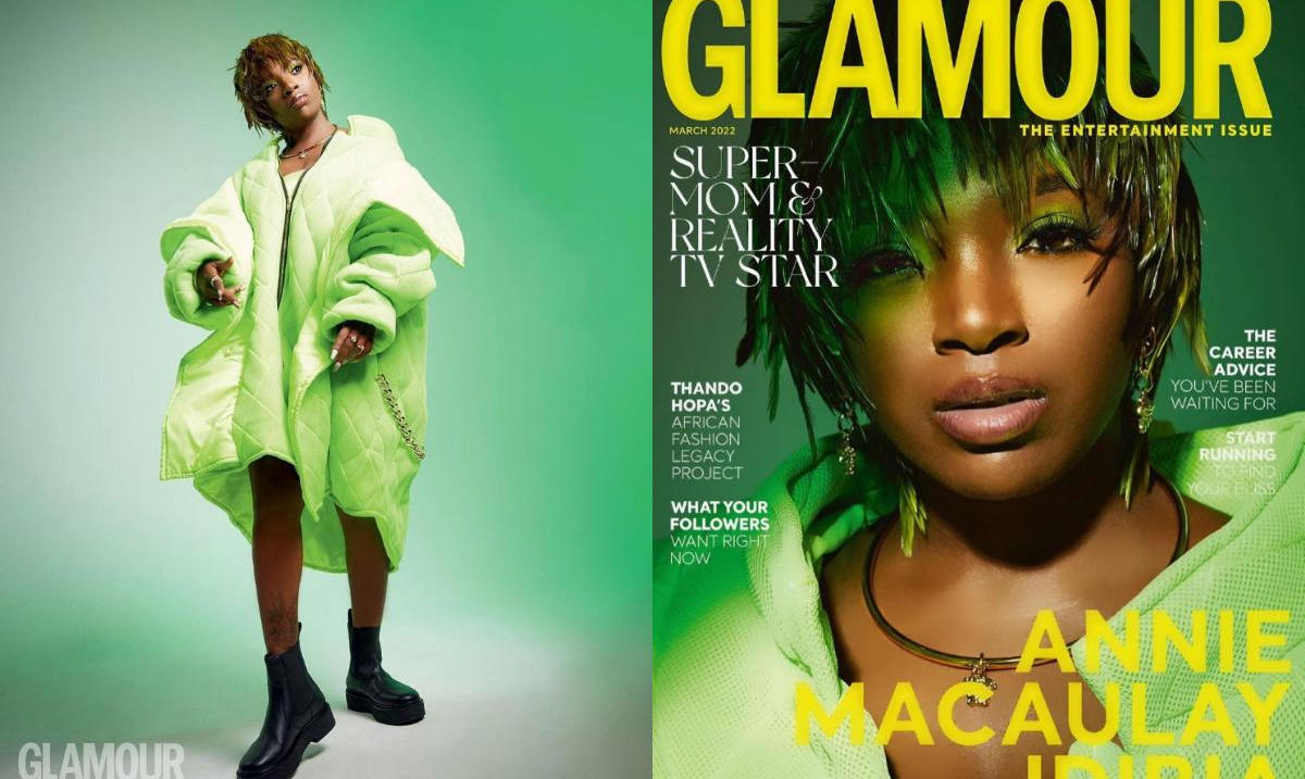 Annie Idibia GLAMOUR Magazine SA March Issue - Amebo Book