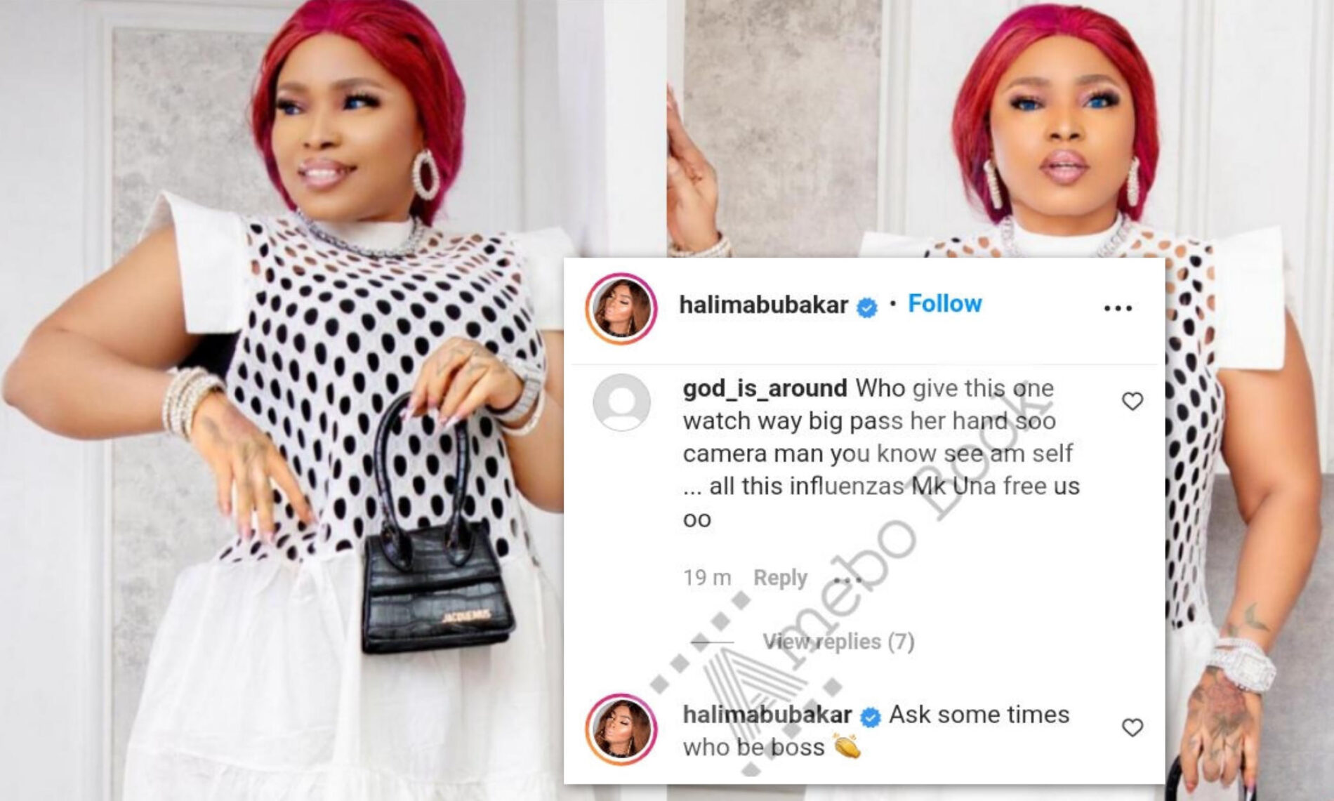 Halima Abubakar Clap Back At Watch Troll - Amebo Book