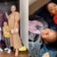 Nosa Rex Wife And Children Play With Trolley In Clothing Store