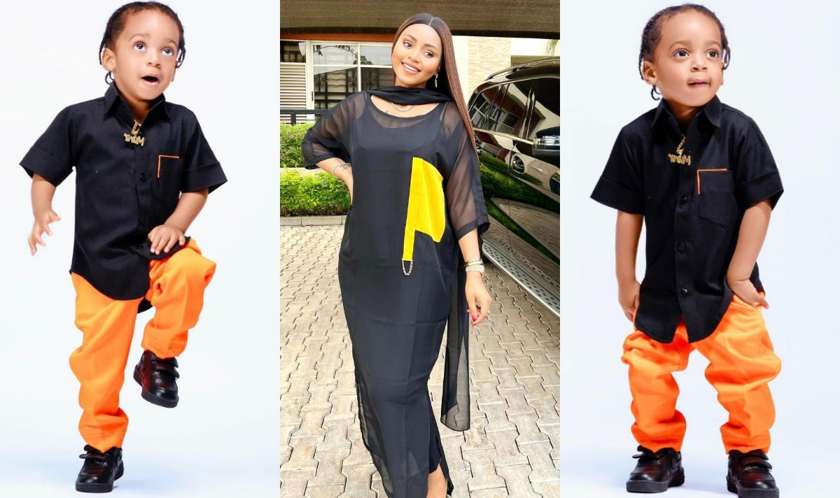 Regina Daniels Son Munir Was Cute But Somehow Got Even Cuter