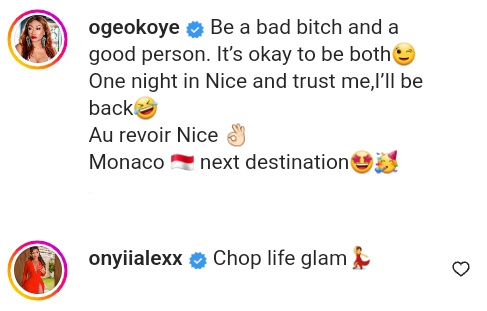 Be a bad b itch and a good person Oge Okoye (2)