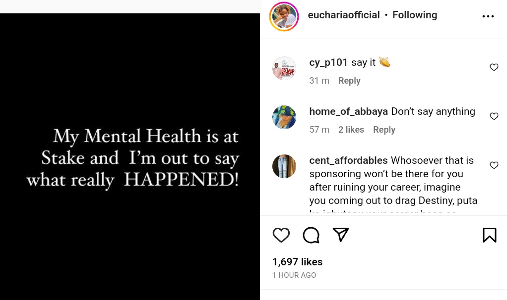 Destiny Etiko Ex-adopted Daughter Chinenye Mental Health at Stake (2)